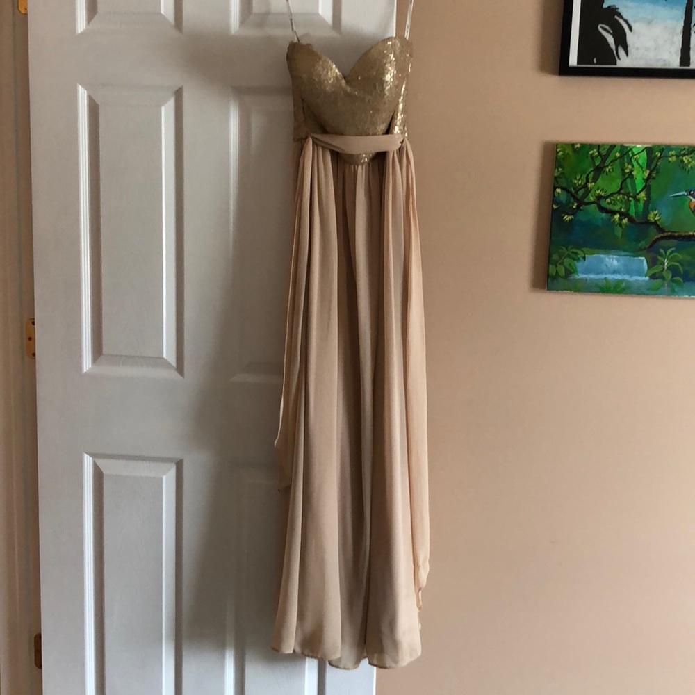 Bari jay strapless dress